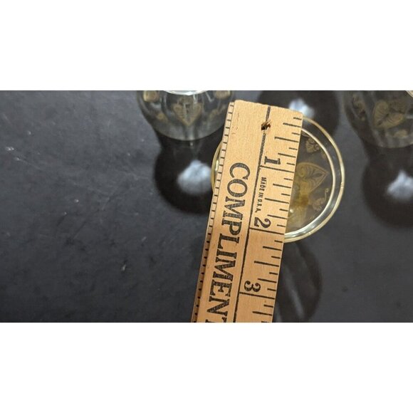 Vintage FOSTORIA Whiskey Glass Trojan Topaz  3" yellow  set of 3 - Picture 7 of 7